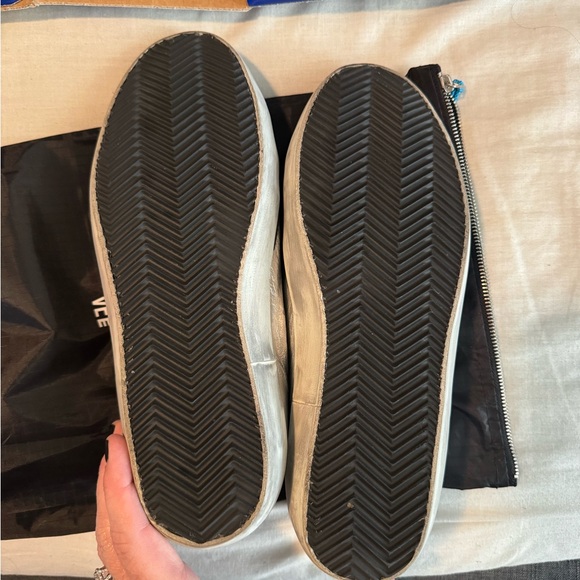 Golden Goose Silver and Black Distressed Sneakers - Picture 8 of 15